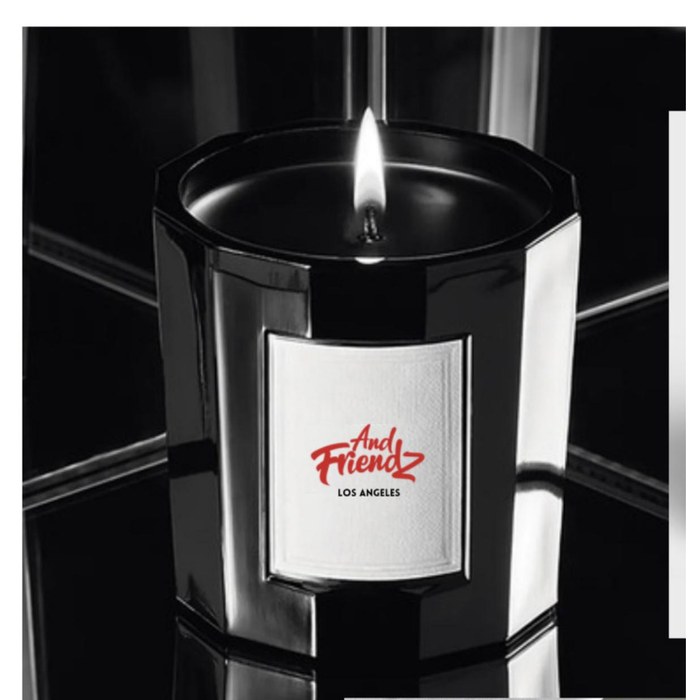 And Friendz black and white candle