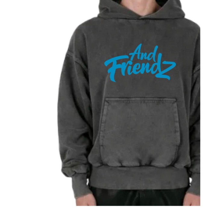 And Friendz vintage wash hoodie