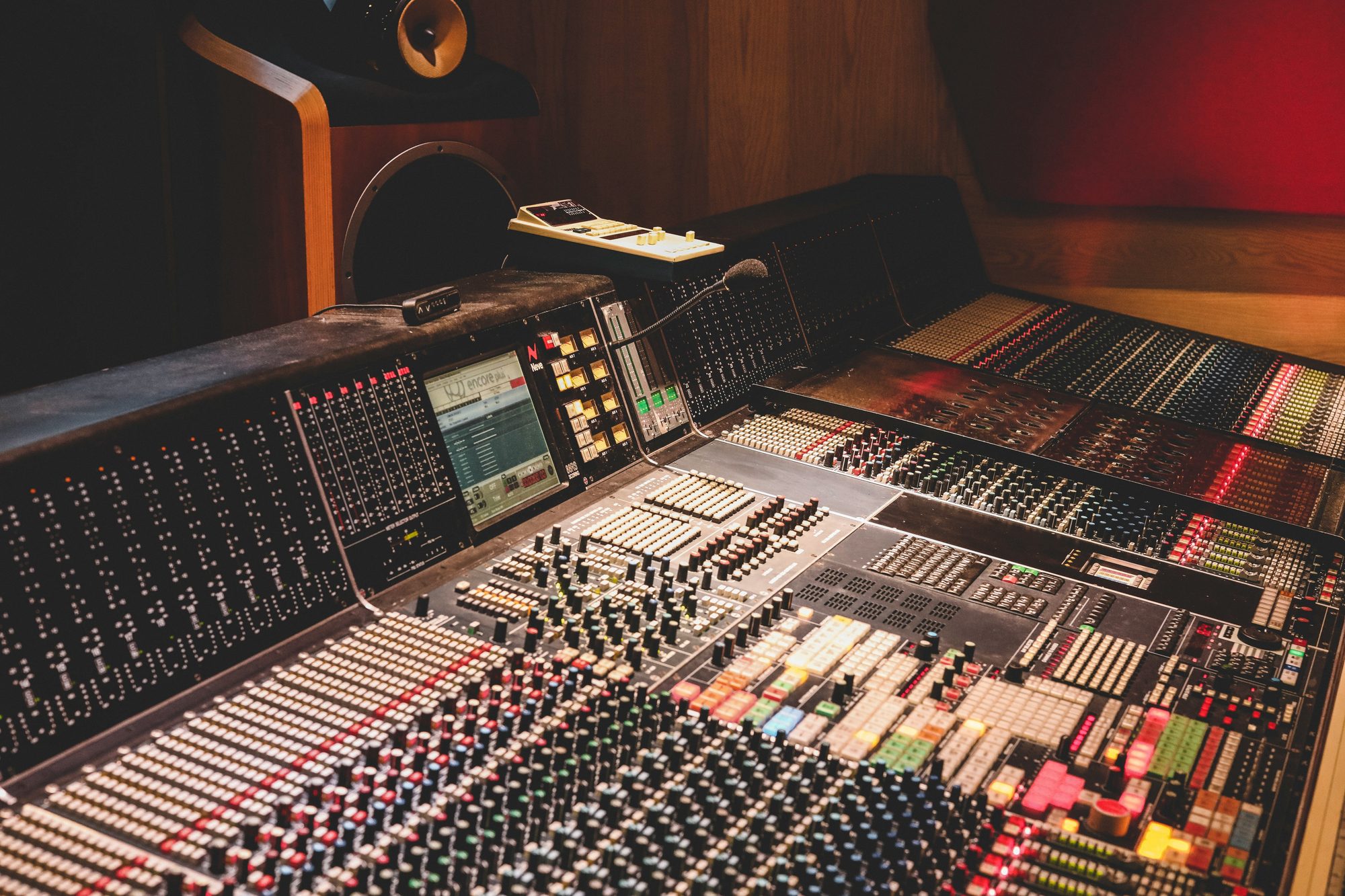 Recording studio mixing console